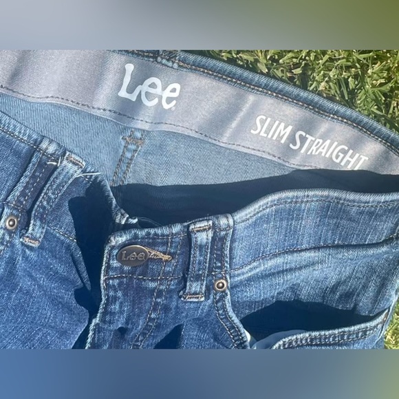 Men’s Lee Slim Straight Jeans 32x30 - Picture 3 of 6